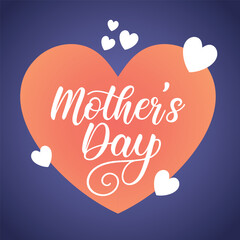 Mother's Day Love Heart vector art
