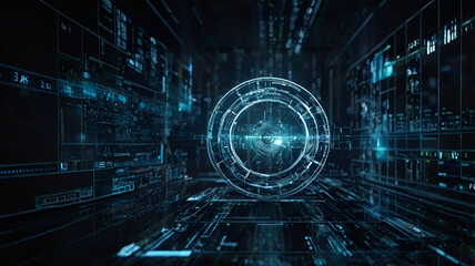 Obraz premium Digital transformation conceptual for next generation technology era 