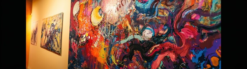 Vibrant abstract art showcasing colorful patterns.