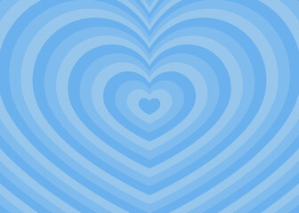 同心状のハート、イメージ背景、ポップなデザイン、装飾的な放射型図形