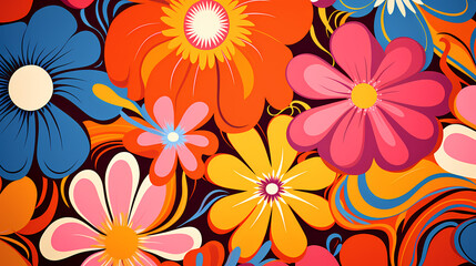 retro floral poster background poster decoration painting