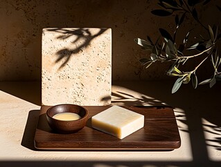 Natural Soap & Lotion Display