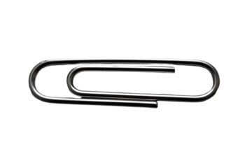 paper clip isolated on background transparent