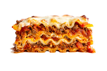 lasagna isolated on background transparent