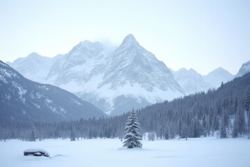 Fototapeta premium Alpine Scenery in Winter