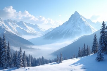 Fototapeta premium Mountain Summit Panorama