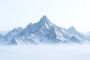 Fototapeta premium Mountainous Winter Scene