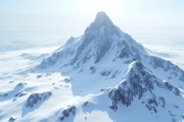 Tranquil Snow Mountain Scenery