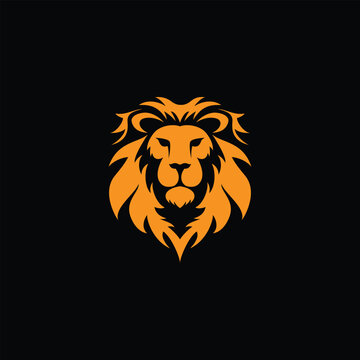 Lion head logo vector design illustration, mascot design for yout business