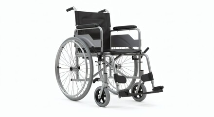 Fototapeta premium Wheel chair isolated on white background