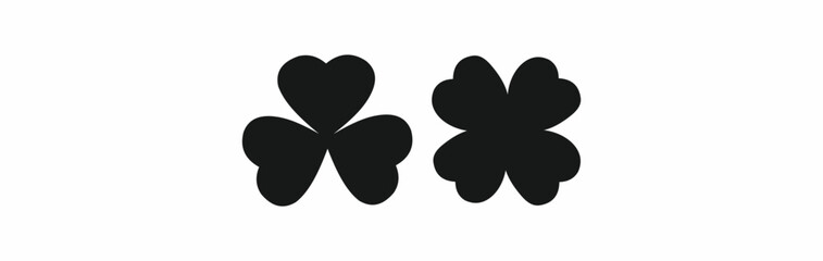 Shamrock vector icon. leaf clover flat vector icon. Vector EPS.
