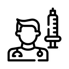 doctor line icon
