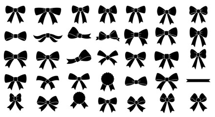 Ribbon array Bows knots adornments