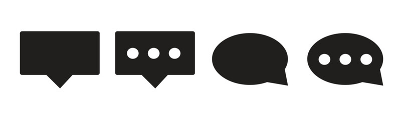 chatting icon, simple text cloud icon.