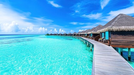 Fototapeta premium Diversity and Grandeur of Islands Across the Globe. Distinct Landscapes, Traditions, and Enduring Allure of Island Living.