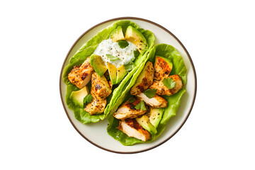 Grilled Chicken Avocado Lettuce Wraps Healthy Meal Prep