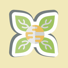 Sticker Peace Environment. related to World Peace symbol. editable