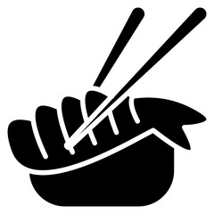 Sushi glyph icon
