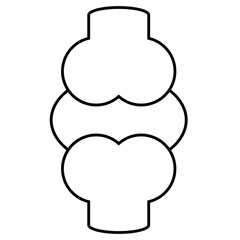 Knee joint icon