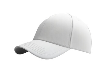 Fototapeta premium Elegant white baseball cap showcasing craftsmanship and style against a pristine backdrop for fashion lovers and sports enthusiasts