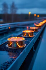 Nighttime Track Lighting