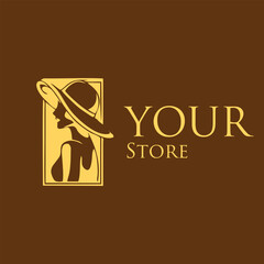 vector illustration of a woman symbol for logo bussiness