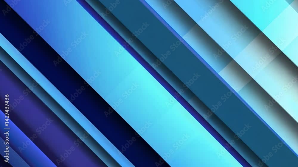 Poster vibrant abstract background with diagonal lines in shades of blue, teal, and purple, creating modern