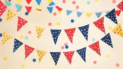 Obraz premium Flag Day Creative Background: Using Ingenious Ideas as a Brush, Painting a Novel Expression and Artistic Fantasy of Flag Culture
