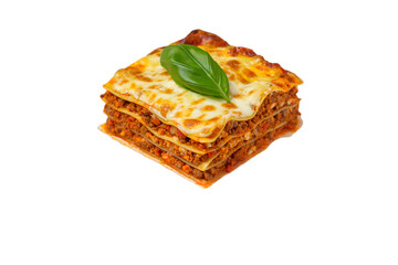 lasagna on transparent background