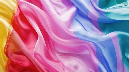 Obraz premium Flag Day Colorful Background: With Gorgeous Colors as a Rhyme, Outlining the Warm Atmosphere and Dynamic Picture of Flags Flying