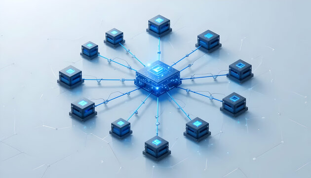 Central Processor Connecting to Multiple Computing Nodes