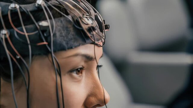 A brain interface device with multiple neural connectors situated on a persons head exhibiting the potential for enhanced cognitive functions memory retention and thoughtdriven