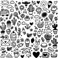 seamless pattern with christmas elements