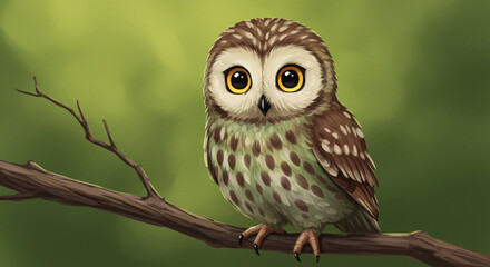 Obraz premium Owl Digital Painting