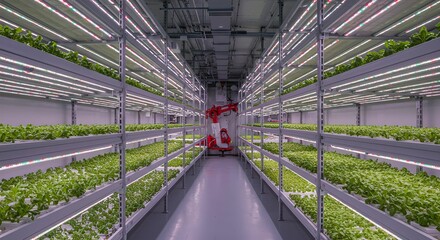 最先端の植物工場 ― ロボットとLEDで育つ未来の野菜