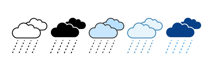 Rain  Icon Element For Design