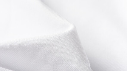 white cotton fabric texture background. Creases of cloth and cotton.	