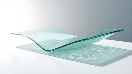Flexible Transparent Display Film over Soft Curved Base  
