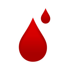 血液のしずくのイラスト