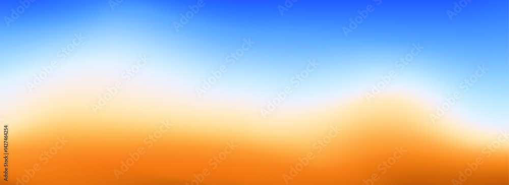 Poster calm beach gradient background. abstract ocean coast concept. smooth wavy seaside backdrop. blurred 