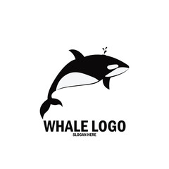 whale simple logo icon vector illustration template design