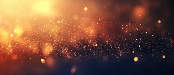 Fototapeta premium Abstract background with shimmering particles and warm tones creating a dreamy atmosphere.