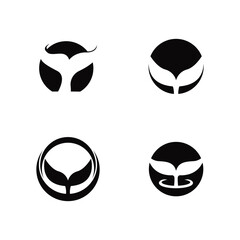 whale icon vector illustration template design