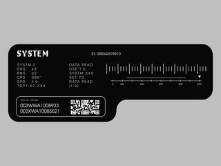Label pack design. Vector graphic asset for streetwear design. Retro futuristic element in Y2K for apparel, clothing and poster design