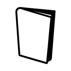 Open book silhouette with blank pages suggesting knowledge or learning opportunity