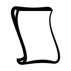 Illustration of a stylized scroll of paper, ready for important announcements