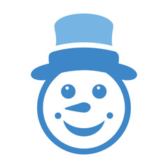 snowman with hat icon