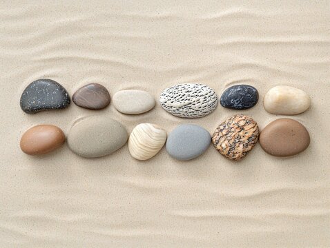 Zen Stones in Sand