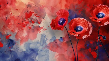 Memorial Day Decoration Background: With Grief as the Rhyme, Adorning the Solemn Scene Filled with Commemorative Sentiments and Intricate Details