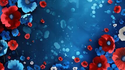 Memorial Day Decoration Background: With Grief as the Rhyme, Adorning the Solemn Scene Filled with Commemorative Sentiments and Intricate Details